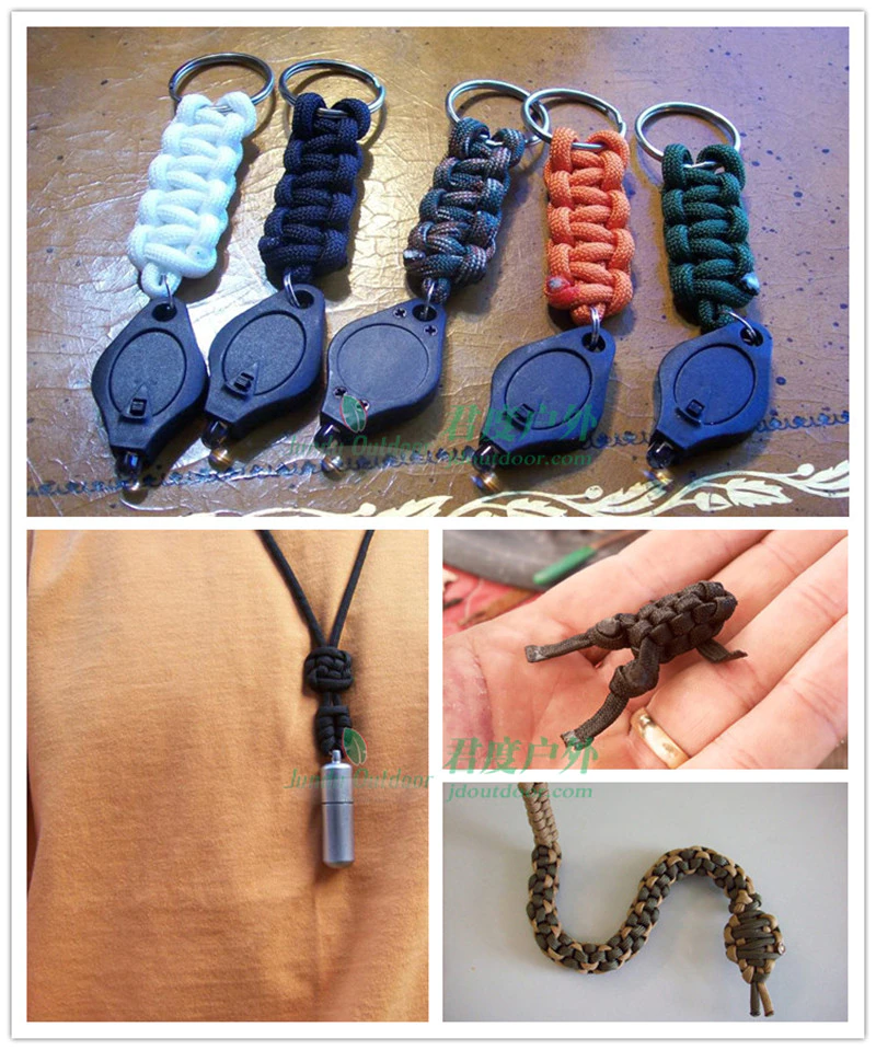 Cheap Goat Tents 650 Military Paracord 9 Strand 4mm Tactical Parachute Cord Camping Accessories DIY Weaving Outdoor Survival Equipment Tent Rope Paracord 